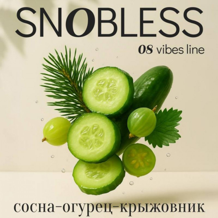 Табак SNOBLESS Vibes 25 гр - Gooseberry, Cucumber & Pine (Крыжовник, Огурец, Сосна)